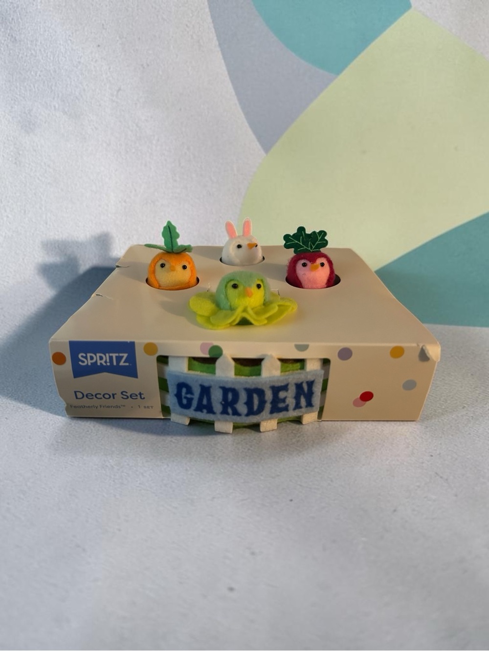 Spritz Featherly Friends Easter Decorative Garden Set  #Easter #garden #decor